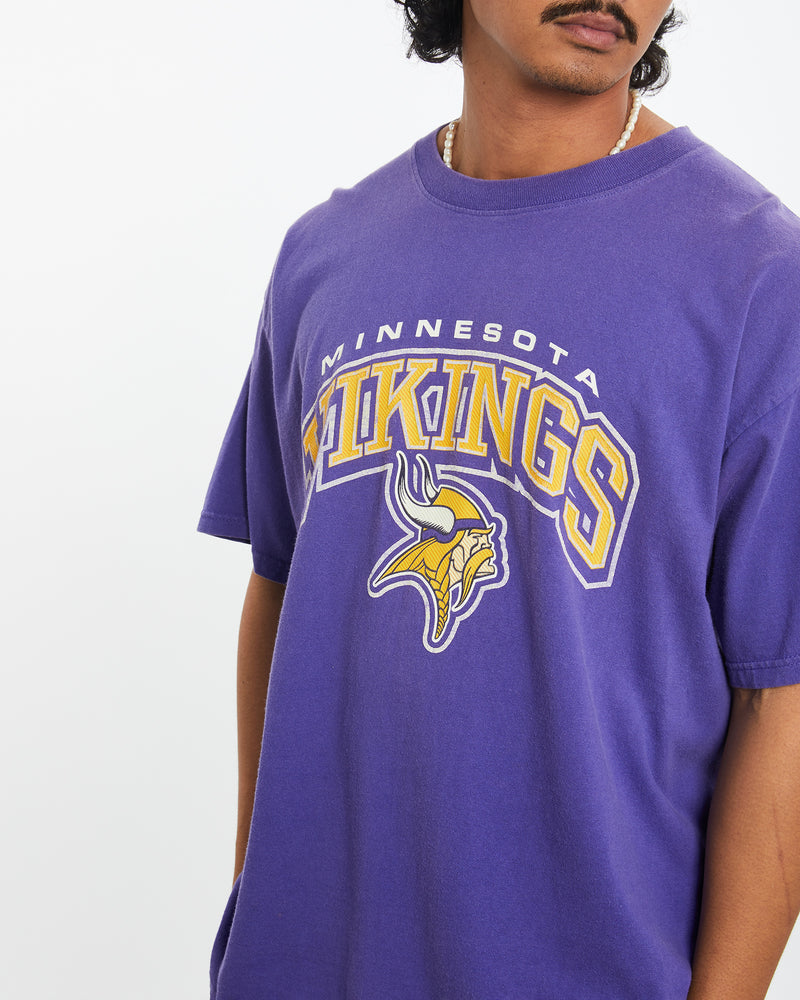 Vintage 90s NFL Minnesota Vikings Tee <br>L , The Real Deal , newtown, sydney, australia, thrift store, opshop, preloved, secondhand, sustainable, retro, antique, 70s, 80s, 90s, 2000s, 00s, fashion, clothing, streetwear, trendy, garment, style, boutique, store, shop, archive, sale, cheap, best, top