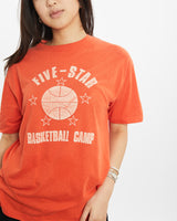 Vintage 80s Five Star Basketball Camp Tee <br>S , The Real Deal , newtown, sydney, australia, thrift store, opshop, preloved, secondhand, sustainable, retro, antique, 70s, 80s, 90s, 2000s, 00s, fashion, clothing, streetwear, trendy, garment, style, boutique, store, shop, archive, sale, cheap, best, top