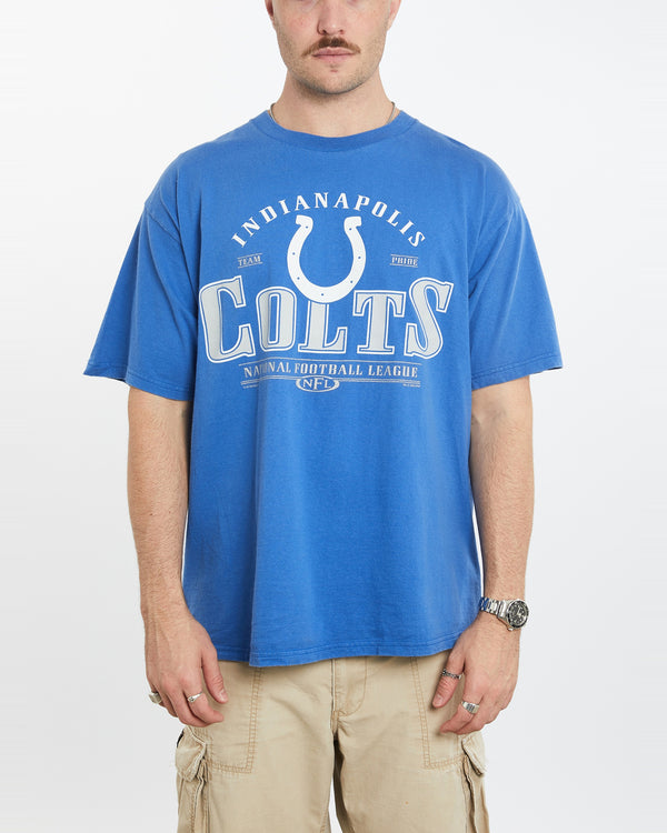 Vintage 1999 NFL Indianapolis Colts Tee <br>L , The Real Deal , newtown, sydney, australia, thrift store, opshop, preloved, secondhand, sustainable, retro, antique, 70s, 80s, 90s, 2000s, 00s, fashion, clothing, streetwear, trendy, garment, style, boutique, store, shop, archive, sale, cheap, best, top