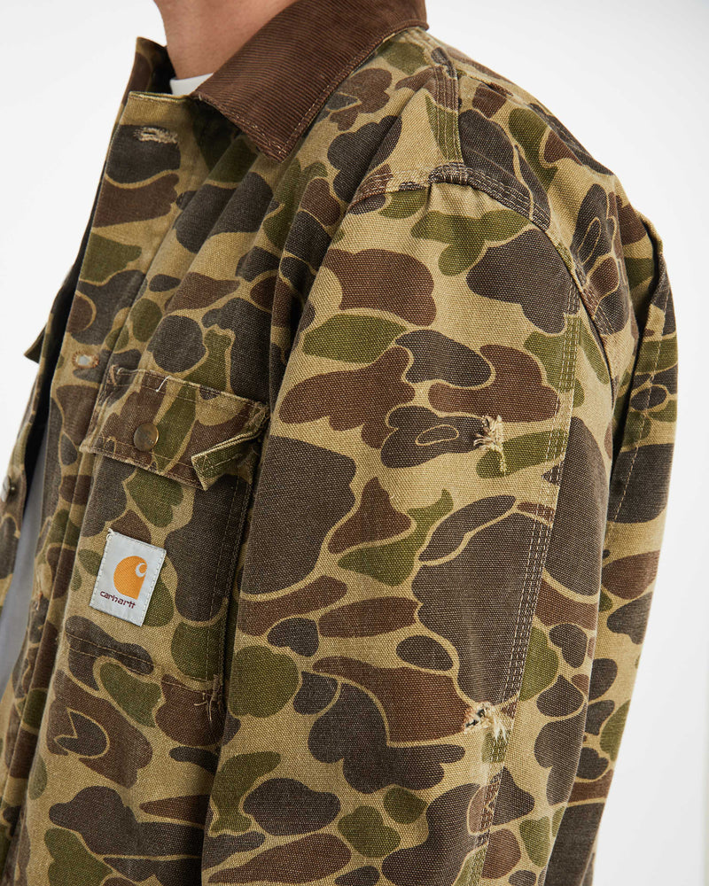 Vintage 80s Carhartt 'Arctic' Duck Camo Workwear Jacket <br>L , The Real Deal , newtown, sydney, australia, thrift store, opshop, preloved, secondhand, sustainable, retro, antique, 70s, 80s, 90s, 2000s, 00s, fashion, clothing, streetwear, trendy, garment, style, boutique, store, shop, archive, sale, cheap, best, top