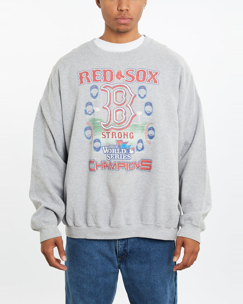 Vintage MLB Boston Red Sox Sweatshirt <br>XL , The Real Deal , newtown, sydney, australia, thrift store, opshop, preloved, secondhand, sustainable, retro, antique, 70s, 80s, 90s, 2000s, 00s, fashion, clothing, streetwear, trendy, garment, style, boutique, store, shop, archive, sale, cheap, best, top