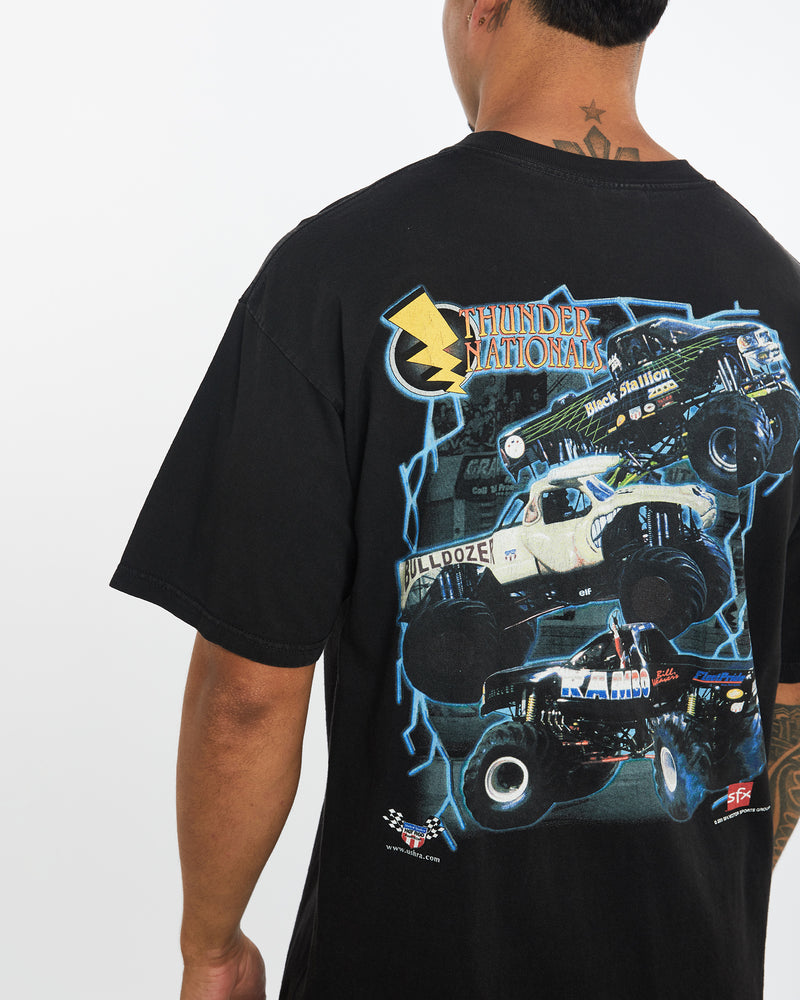 Vintage Thunder Nationals Monster Truck Tee <br>XL , The Real Deal , newtown, sydney, australia, thrift store, opshop, preloved, secondhand, sustainable, retro, antique, 70s, 80s, 90s, 2000s, 00s, fashion, clothing, streetwear, trendy, garment, style, boutique, store, shop, archive, sale, cheap, best, top