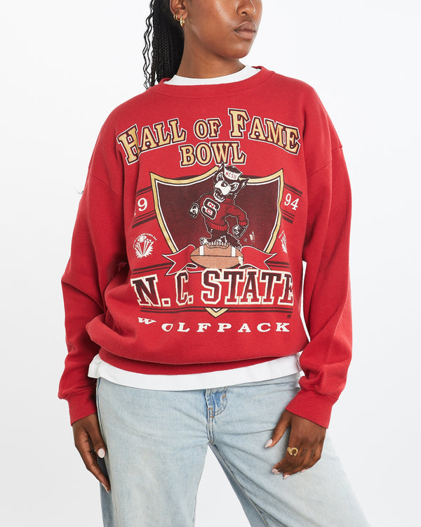 Vintage 1994 NCAA NC State Wolfpack Sweatshirt <br>M , The Real Deal , newtown, sydney, australia, thrift store, opshop, preloved, secondhand, sustainable, retro, antique, 70s, 80s, 90s, 2000s, 00s, fashion, clothing, streetwear, trendy, garment, style, boutique, store, shop, archive, sale, cheap, best, top