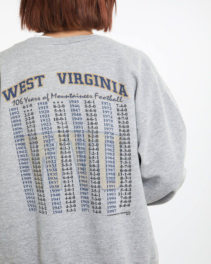 Vintage 1997 NCAA West Virginia Mountaineers Sweatshirt <br>M