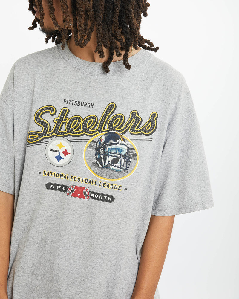 Vintage NFL Pittsburgh Steelers Tee <br>L , The Real Deal , newtown, sydney, australia, thrift store, opshop, preloved, secondhand, sustainable, retro, antique, 70s, 80s, 90s, 2000s, 00s, fashion, clothing, streetwear, trendy, garment, style, boutique, store, shop, archive, sale, cheap, best, top