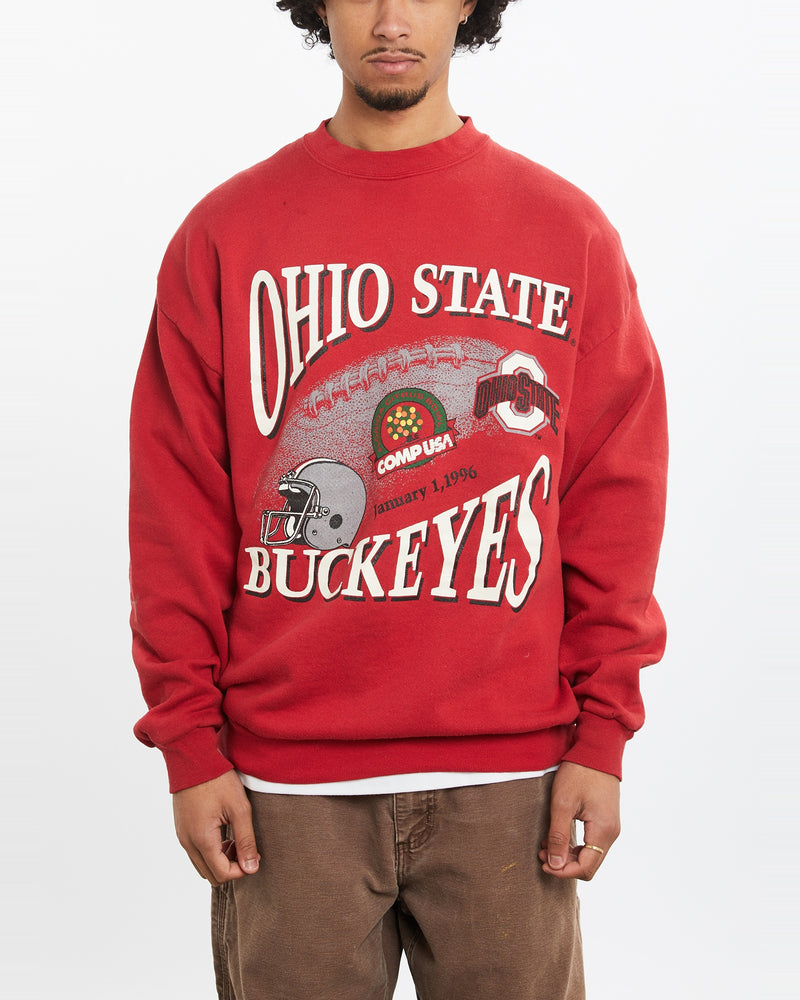 Vintage 1996 NCAA Ohio State Buckeyes Sweatshirt <br>M , The Real Deal , newtown, sydney, australia, thrift store, opshop, preloved, secondhand, sustainable, retro, antique, 70s, 80s, 90s, 2000s, 00s, fashion, clothing, streetwear, trendy, garment, style, boutique, store, shop, archive, sale, cheap, best, top