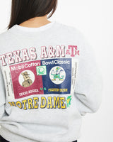 Vintage 1992 NCAA Texas Aggies vs Fighting Irish Cotton Bowl Sweatshirt <br>S