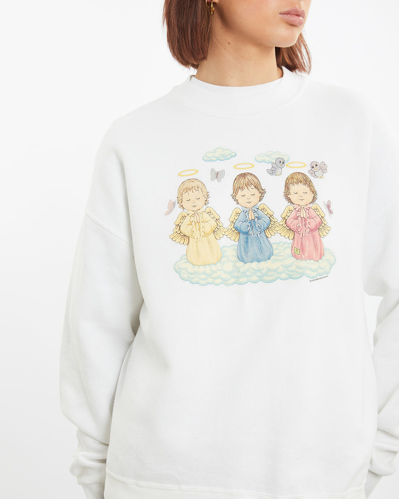 Vintage 90s Angel Sweatshirt <br>M