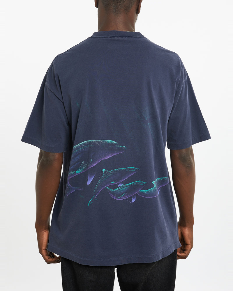 Vintage 90s Dolphin Wildlife Tee <br>L