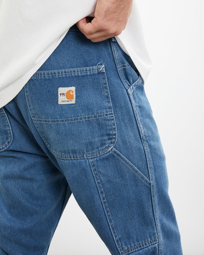 Vintage Carhartt Denim Jeans <br>34" , The Real Deal , newtown, sydney, australia, thrift store, opshop, preloved, secondhand, sustainable, retro, antique, 70s, 80s, 90s, 2000s, 00s, fashion, clothing, streetwear, trendy, garment, style, boutique, store, shop, archive, sale, cheap, best, top