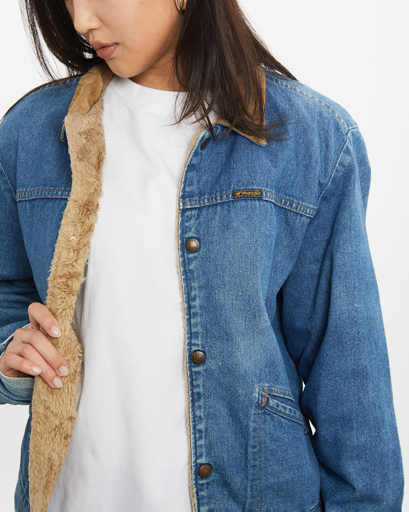 Vintage 70s Wrangler Sherpa Lined Denim Jacket <br>S