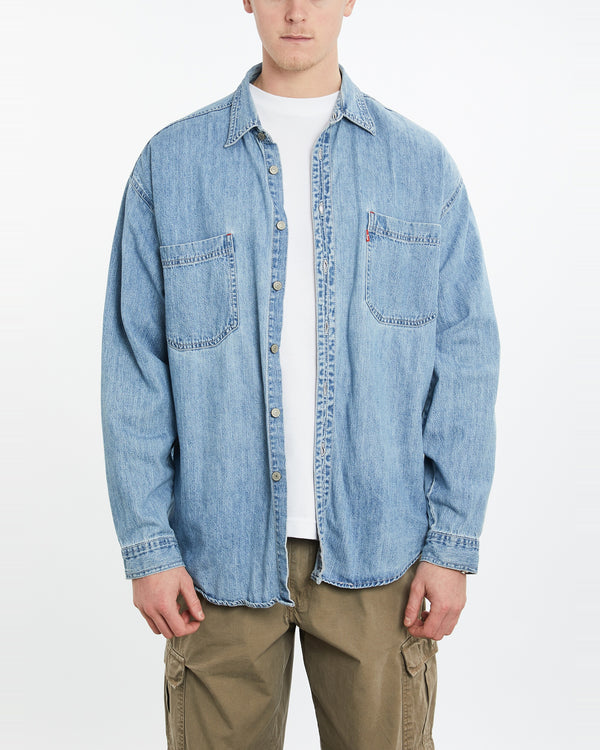 90s Levi's Denim Button Up Shirt <br>XXL