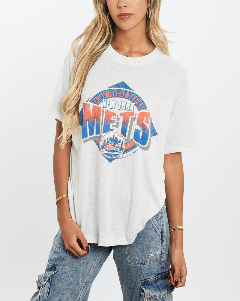 Vintage 1992 MLB New York Mets Tee <br>XS , The Real Deal , newtown, sydney, australia, thrift store, opshop, preloved, secondhand, sustainable, retro, antique, 70s, 80s, 90s, 2000s, 00s, fashion, clothing, streetwear, trendy, garment, style, boutique, store, shop, archive, sale, cheap, best, top