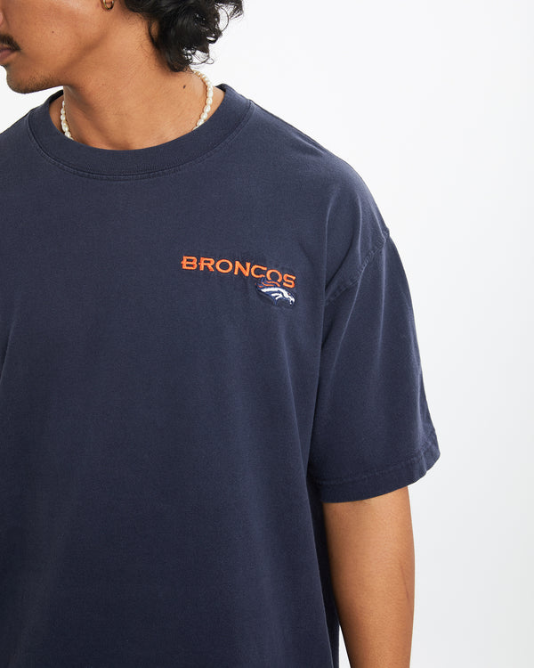 Vintage 90s NFL Denver Broncos Tee <br>L , The Real Deal , newtown, sydney, australia, thrift store, opshop, preloved, secondhand, sustainable, retro, antique, 70s, 80s, 90s, 2000s, 00s, fashion, clothing, streetwear, trendy, garment, style, boutique, store, shop, archive, sale, cheap, best, top