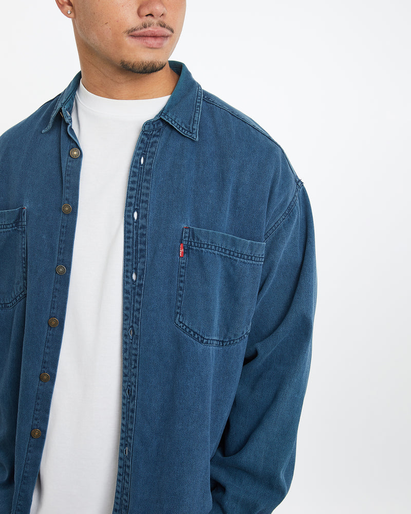 Vintage 90s Levi's Denim Button Up Shirt <br>XL