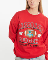 Vintage NCAA Wisconsin Badgers Sweatshirt <br>M , The Real Deal , newtown, sydney, australia, thrift store, opshop, preloved, secondhand, sustainable, retro, antique, 70s, 80s, 90s, 2000s, 00s, fashion, clothing, streetwear, trendy, garment, style, boutique, store, shop, archive, sale, cheap, best, top