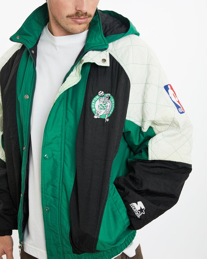 Vintage 90s Starter NBA Boston Celtics Jacket <br>XL , The Real Deal , newtown, sydney, australia, thrift store, opshop, preloved, secondhand, sustainable, retro, antique, 70s, 80s, 90s, 2000s, 00s, fashion, clothing, streetwear, trendy, garment, style, boutique, store, shop, archive, sale, cheap, best, top