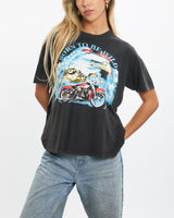 Vintage 90s Born To Be Wild Motorcycle Tee <br>XS , The Real Deal , newtown, sydney, australia, thrift store, opshop, preloved, secondhand, sustainable, retro, antique, 70s, 80s, 90s, 2000s, 00s, fashion, clothing, streetwear, trendy, garment, style, boutique, store, shop, archive, sale, cheap, best, top