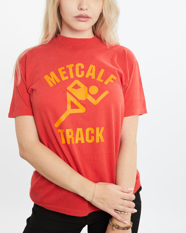 Vintage 70s Metcalf Track Tee  <br>XS