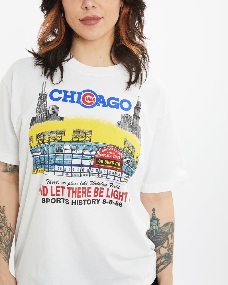 Vintage 1988 MLB Chicago Cubs Tee <br>M , The Real Deal , newtown, sydney, australia, thrift store, opshop, preloved, secondhand, sustainable, retro, antique, 70s, 80s, 90s, 2000s, 00s, fashion, clothing, streetwear, trendy, garment, style, boutique, store, shop, archive, sale, cheap, best, top