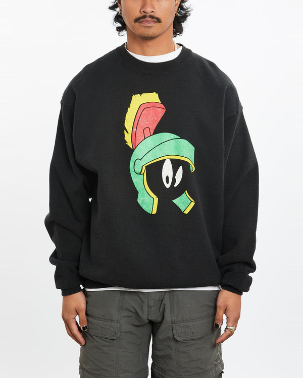 Vintage 1991 Looney Tunes Marvin the Martian Sweatshirt <br>L , The Real Deal , newtown, sydney, australia, thrift store, opshop, preloved, secondhand, sustainable, retro, antique, 70s, 80s, 90s, 2000s, 00s, fashion, clothing, streetwear, trendy, garment, style, boutique, store, shop, archive, sale, cheap, best, top