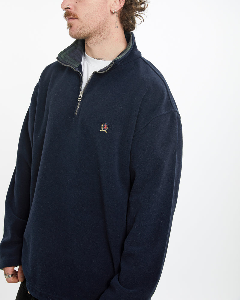 Vintage Tommy Hilfiger Quarter Zip Fleece Sweatshirt <br>L