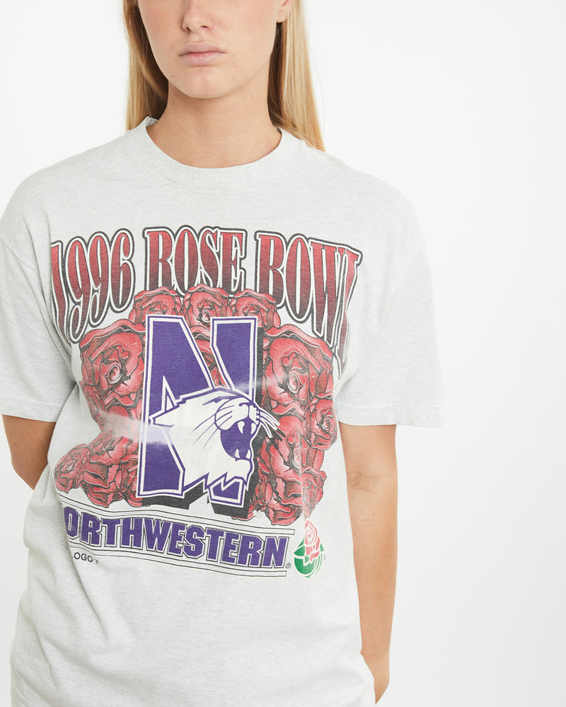 Vintage 1996 Northwestern Wildcats Rose Bowl Tee <br>M , The Real Deal , newtown, sydney, australia, thrift store, opshop, preloved, secondhand, sustainable, retro, antique, 70s, 80s, 90s, 2000s, 00s, fashion, clothing, streetwear, trendy, garment, style, boutique, store, shop, archive, sale, cheap, best, top