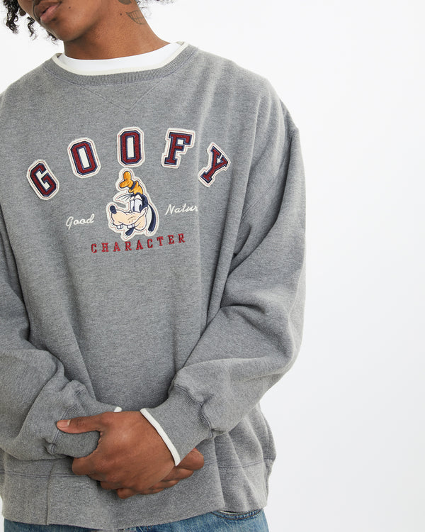 Vintage 90s Disney Goofy Sweatshirt <br>L , The Real Deal , newtown, sydney, australia, thrift store, opshop, preloved, secondhand, sustainable, retro, antique, 70s, 80s, 90s, 2000s, 00s, fashion, clothing, streetwear, trendy, garment, style, boutique, store, shop, archive, sale, cheap, best, top