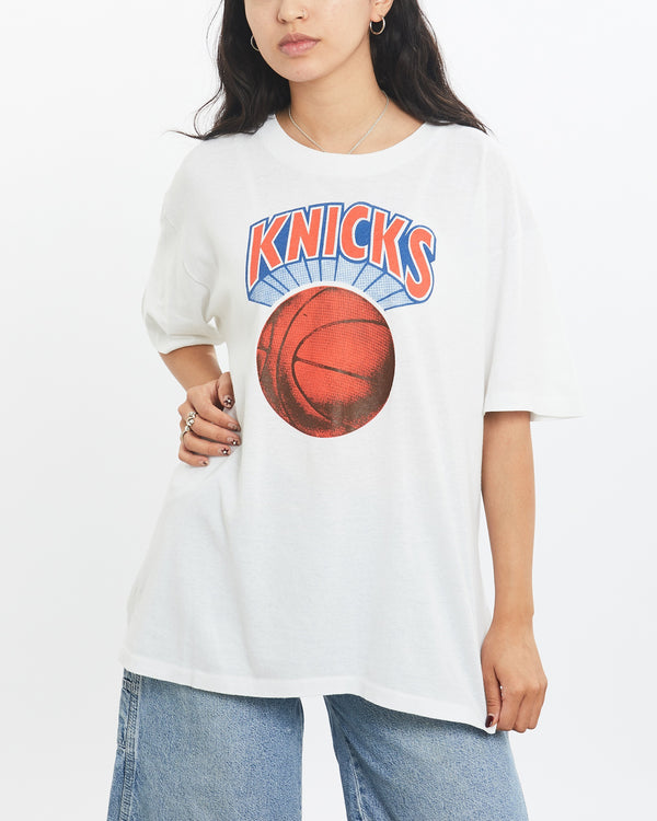 Vintage 80s NBA New York Knicks Tee <br>XS , The Real Deal , newtown, sydney, australia, thrift store, opshop, preloved, secondhand, sustainable, retro, antique, 70s, 80s, 90s, 2000s, 00s, fashion, clothing, streetwear, trendy, garment, style, boutique, store, shop, archive, sale, cheap, best, top