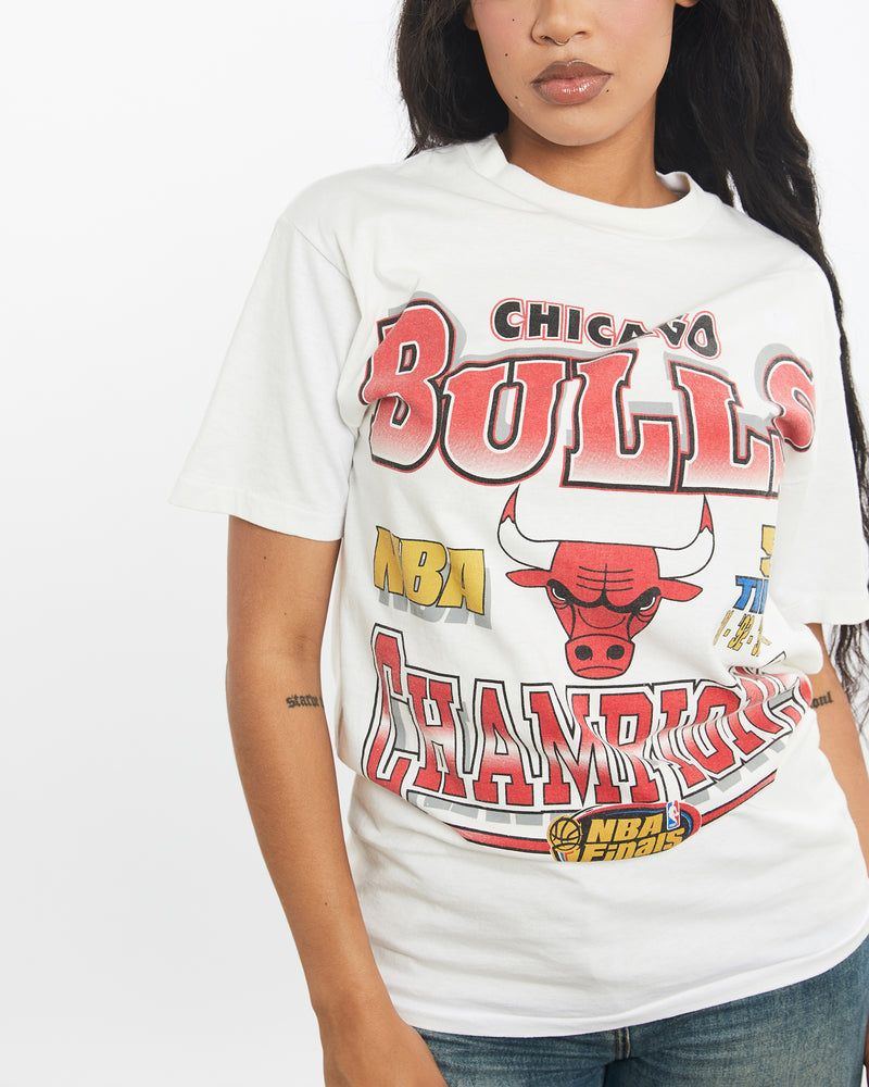 Vintage 1997 NBA Chicago Bulls Champions Tee <br>XS , The Real Deal , newtown, sydney, australia, thrift store, opshop, preloved, secondhand, sustainable, retro, antique, 70s, 80s, 90s, 2000s, 00s, fashion, clothing, streetwear, trendy, garment, style, boutique, store, shop, archive, sale, cheap, best, top