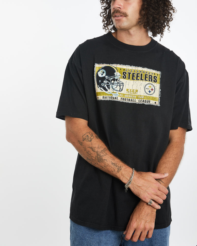 Vintage NFL Pittsburgh Steelers Tee <br>XXL , The Real Deal , newtown, sydney, australia, thrift store, opshop, preloved, secondhand, sustainable, retro, antique, 70s, 80s, 90s, 2000s, 00s, fashion, clothing, streetwear, trendy, garment, style, boutique, store, shop, archive, sale, cheap, best, top