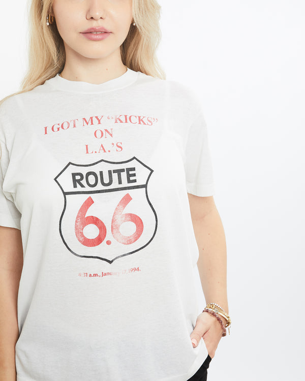 Vintage 1994 Route 66 Tee <br>XS , The Real Deal , newtown, sydney, australia, thrift store, opshop, preloved, secondhand, sustainable, retro, antique, 70s, 80s, 90s, 2000s, 00s, fashion, clothing, streetwear, trendy, garment, style, boutique, store, shop, archive, sale, cheap, best, top