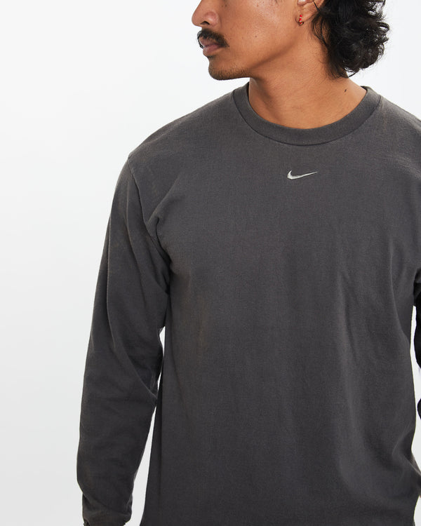 Vintage Nike Centre Swoosh Long Sleeve Tee <br>M