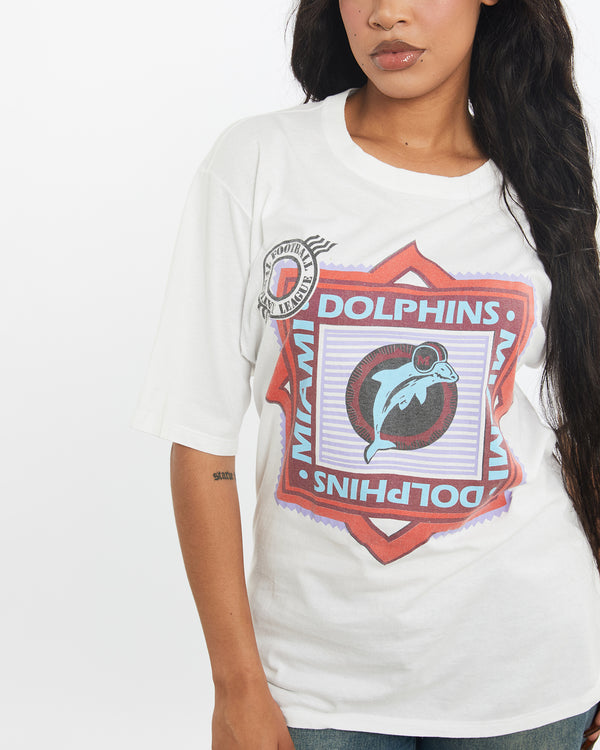 Vintage 90s NFL Miami Dolphins Tee <br>S , The Real Deal , newtown, sydney, australia, thrift store, opshop, preloved, secondhand, sustainable, retro, antique, 70s, 80s, 90s, 2000s, 00s, fashion, clothing, streetwear, trendy, garment, style, boutique, store, shop, archive, sale, cheap, best, top