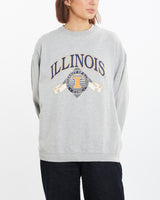 Vintage University of Illinois Sweatshirt <br>M , The Real Deal , newtown, sydney, australia, thrift store, opshop, preloved, secondhand, sustainable, retro, antique, 70s, 80s, 90s, 2000s, 00s, fashion, clothing, streetwear, trendy, garment, style, boutique, store, shop, archive, sale, cheap, best, top