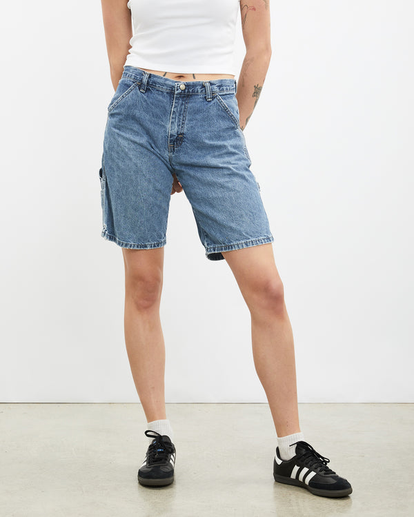 Vintage Wrangler Denim Carpenter Shorts <br>29" , The Real Deal , newtown, sydney, australia, thrift store, opshop, preloved, secondhand, sustainable, retro, antique, 70s, 80s, 90s, 2000s, 00s, fashion, clothing, streetwear, trendy, garment, style, boutique, store, shop, archive, sale, cheap, best, top