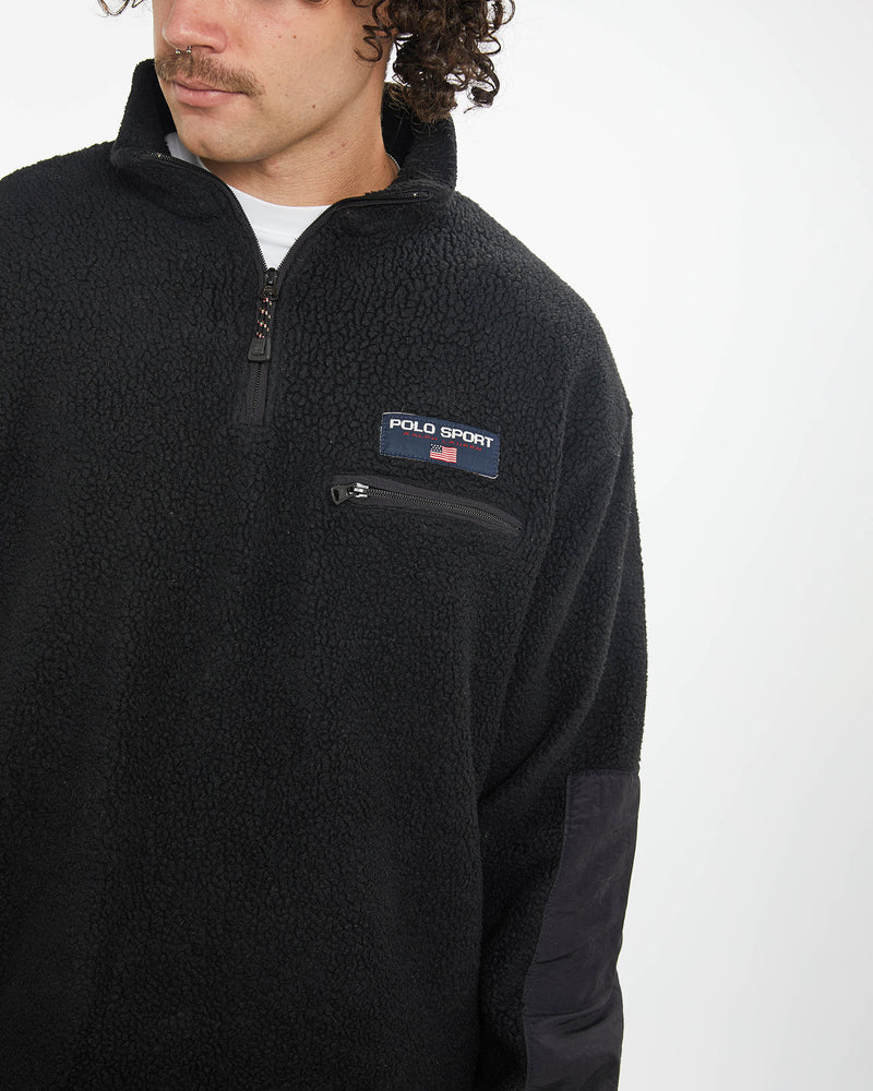 Vintage 90s Ralph Lauren Polo Sport Quarter Zip Sweatshirt  <br>XL