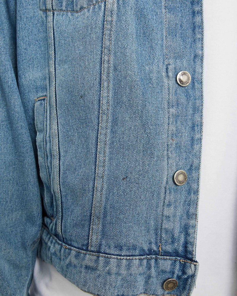 Vintage 90s Wrangler Denim Jacket <br>XL , The Real Deal , newtown, sydney, australia, thrift store, opshop, preloved, secondhand, sustainable, retro, antique, 70s, 80s, 90s, 2000s, 00s, fashion, clothing, streetwear, trendy, garment, style, boutique, store, shop, archive, sale, cheap, best, top