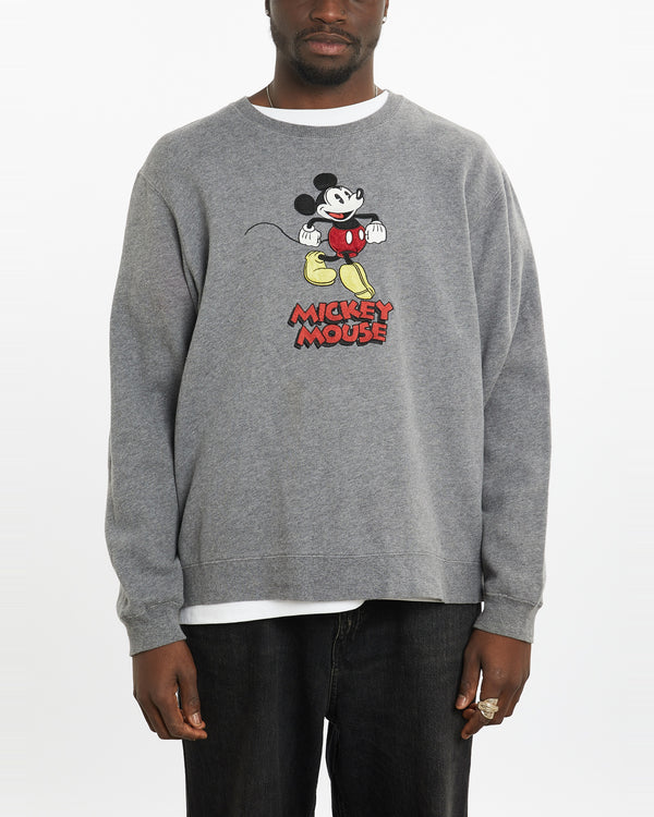 Vintage Disney Mickey Mouse Sweatshirt <br>L , The Real Deal , newtown, sydney, australia, thrift store, opshop, preloved, secondhand, sustainable, retro, antique, 70s, 80s, 90s, 2000s, 00s, fashion, clothing, streetwear, trendy, garment, style, boutique, store, shop, archive, sale, cheap, best, top