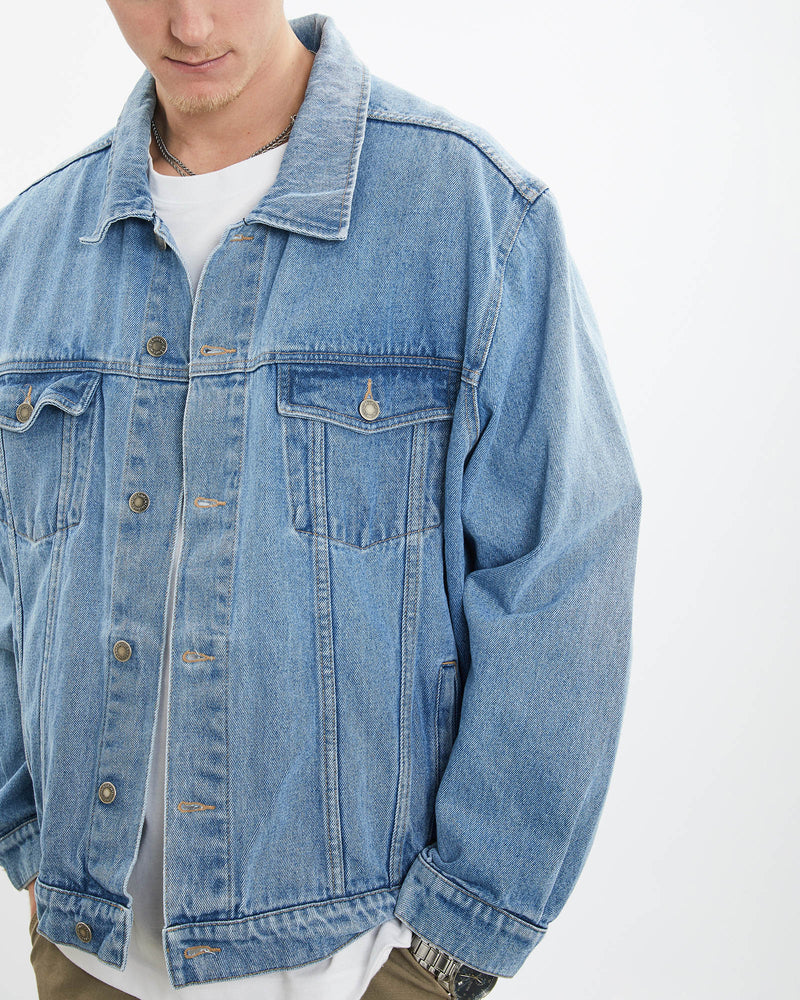 Vintage 90s Wrangler Denim Jacket <br>XXL , The Real Deal , newtown, sydney, australia, thrift store, opshop, preloved, secondhand, sustainable, retro, antique, 70s, 80s, 90s, 2000s, 00s, fashion, clothing, streetwear, trendy, garment, style, boutique, store, shop, archive, sale, cheap, best, top