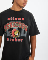 Vintage 90s CGW Ottawa Senators Hockey Tee  Tee <br>XL