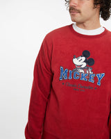 Vintage Disney Mickey Mouse Fleece Sweatshirt <br>L , The Real Deal , newtown, sydney, australia, thrift store, opshop, preloved, secondhand, sustainable, retro, antique, 70s, 80s, 90s, 2000s, 00s, fashion, clothing, streetwear, trendy, garment, style, boutique, store, shop, archive, sale, cheap, best, top