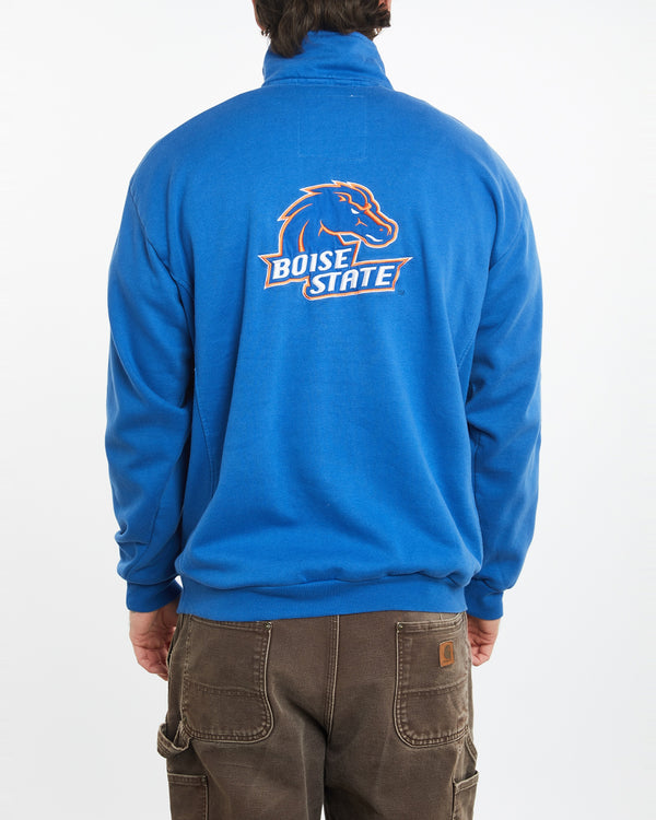 Vintage Boise State Broncos Quarter Zip Sweatshirt <br>XL , The Real Deal , newtown, sydney, australia, thrift store, opshop, preloved, secondhand, sustainable, retro, antique, 70s, 80s, 90s, 2000s, 00s, fashion, clothing, streetwear, trendy, garment, style, boutique, store, shop, archive, sale, cheap, best, top