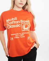 Vintage 1990 Mobil Cotton Bowl Classic Football Tee <br>XS