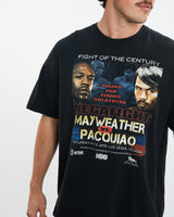 Mayweather vs Pacquiao Boxing Tee <br>XL , The Real Deal , newtown, sydney, australia, thrift store, opshop, preloved, secondhand, sustainable, retro, antique, 70s, 80s, 90s, 2000s, 00s, fashion, clothing, streetwear, trendy, garment, style, boutique, store, shop, archive, sale, cheap, best, top