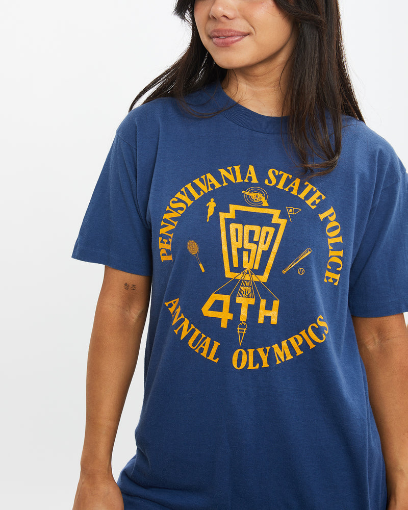 Vintage 80s Pennsylvania State Police Annual Olympics Tee  <br>XS