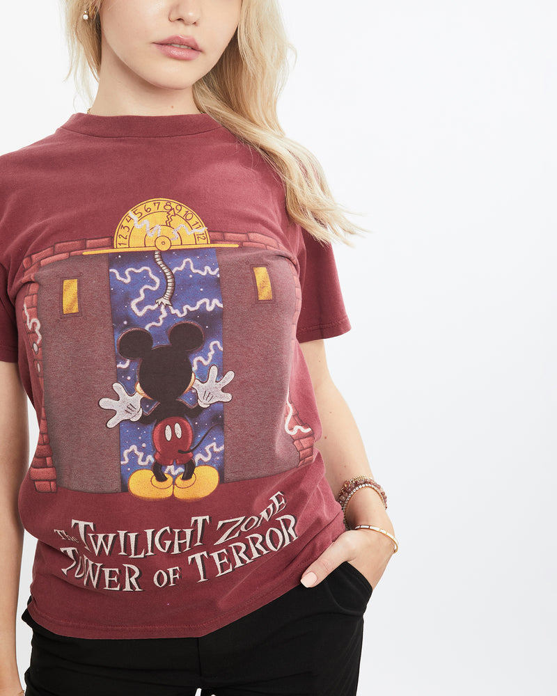 Vintage 90s Disney Mickey Mouse 'Tower Of Terror' Tee <br>XS