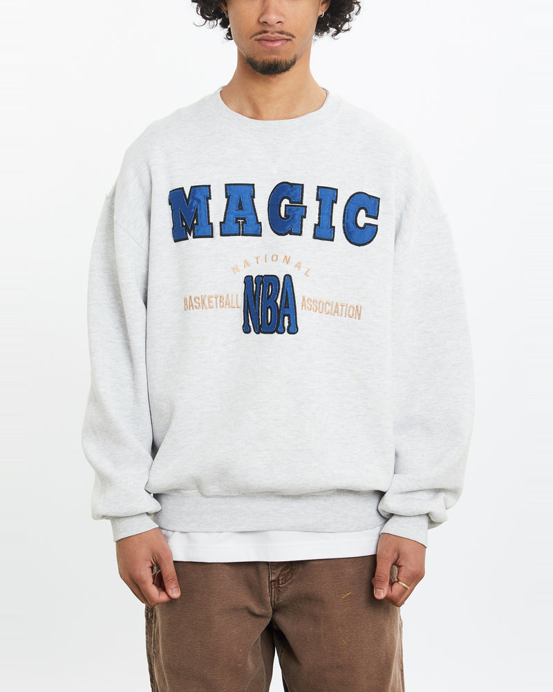 Vintage 90s Russell Athletic NBA Orlando Magic Sweatshirt <br>M , The Real Deal , newtown, sydney, australia, thrift store, opshop, preloved, secondhand, sustainable, retro, antique, 70s, 80s, 90s, 2000s, 00s, fashion, clothing, streetwear, trendy, garment, style, boutique, store, shop, archive, sale, cheap, best, top