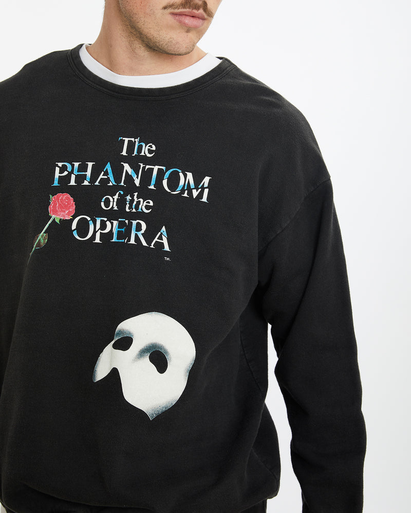 Vintage The Phantom of the Opera Sweatshirt <br>XL , The Real Deal , newtown, sydney, australia, thrift store, opshop, preloved, secondhand, sustainable, retro, antique, 70s, 80s, 90s, 2000s, 00s, fashion, clothing, streetwear, trendy, garment, style, boutique, store, shop, archive, sale, cheap, best, top