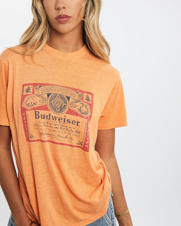 Vintage 70s Budweiser Tee <br>XS , The Real Deal , newtown, sydney, australia, thrift store, opshop, preloved, secondhand, sustainable, retro, antique, 70s, 80s, 90s, 2000s, 00s, fashion, clothing, streetwear, trendy, garment, style, boutique, store, shop, archive, sale, cheap, best, top